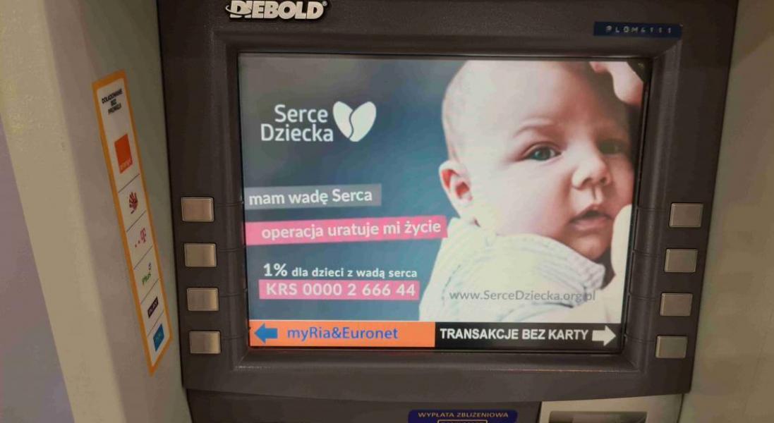 Nasza kampania 1% po raz kolejny w tysiącach bankomatów w Polsce