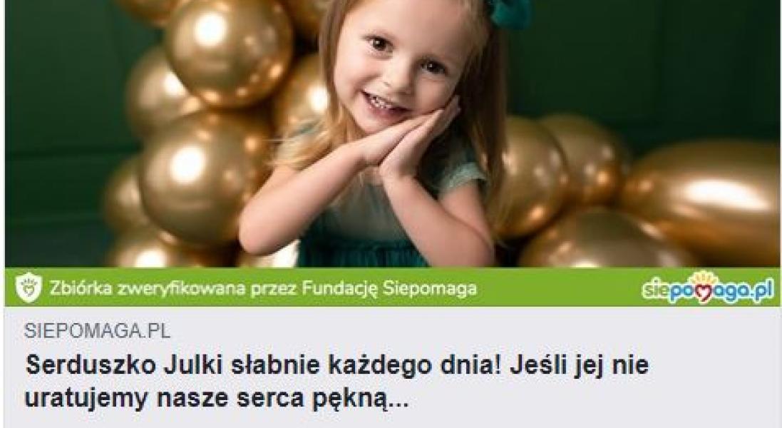 PILNA ZBIÓRKA DLA JULKI!